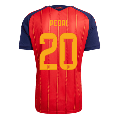Camiseta PEDRI #20 Spain 2026 Primera Equipación Copa del Mundo - Versión Hincha