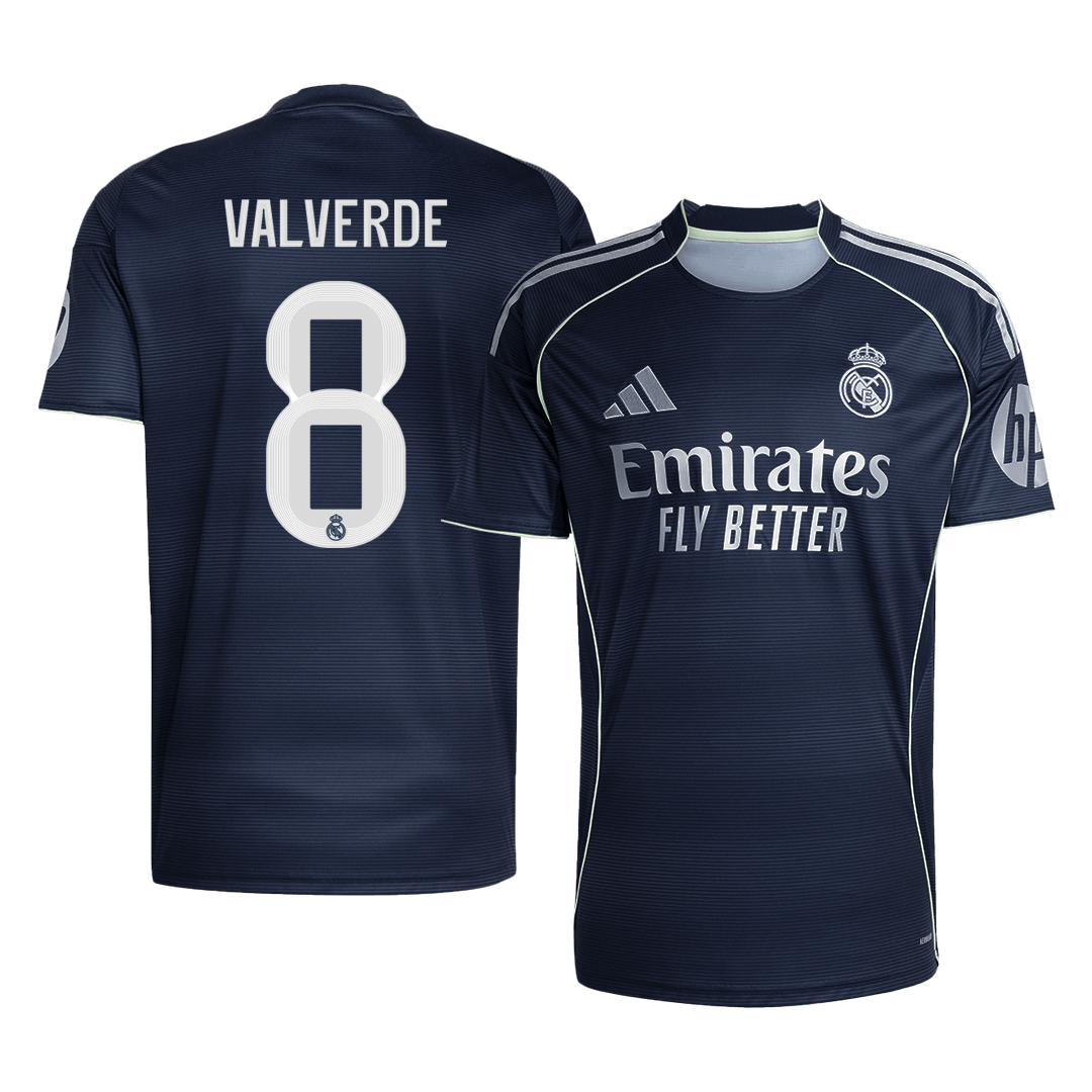 Camiseta Valverde #8 Real Madrid 2025/26 Segunda Equipación Hombre - Versión Hincha (Calidad Premium)