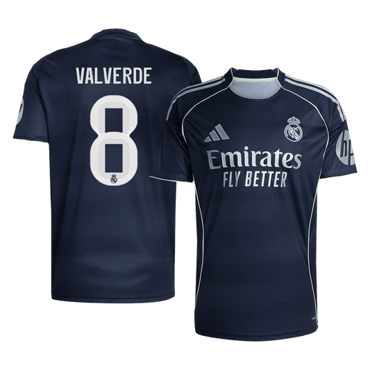 Camiseta Valverde #8 Real Madrid 2025/26 Segunda Equipación Hombre - Versión Hincha (Calidad Premium)