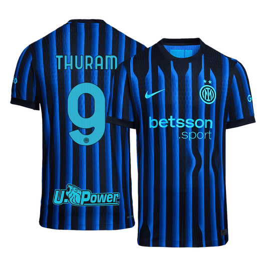 Camiseta Auténtica Thuram #9 Inter Milan 2025/26 Primera Equipación - Versión Jugador