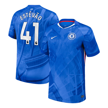 Camiseta Estêvão #41 Chelsea 2025/26 Primera Equipación - Versión Hincha (Calidad Premium)