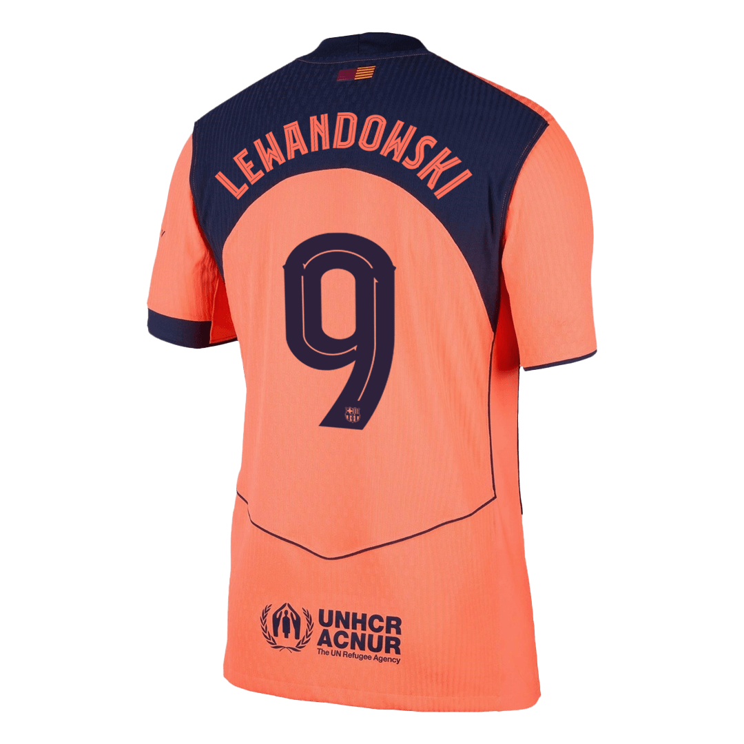 UCL Camiseta Auténtica Lewandowski #9 Barcelona 2025/26 Tercera Equipación - Versión Jugador