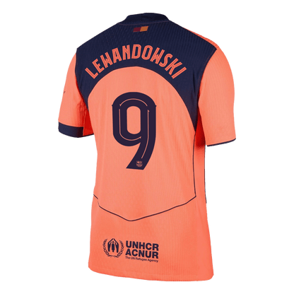 UCL Camiseta Auténtica Lewandowski #9 Barcelona 2025/26 Tercera Equipación - Versión Jugador