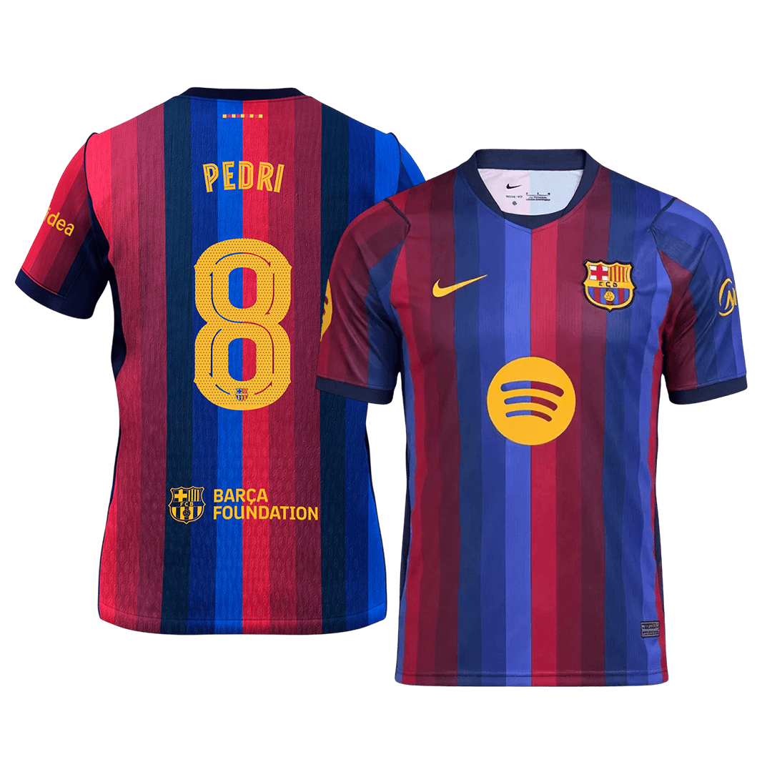 Camiseta PEDRI #8 Barcelona 2026/27 Primera Equipación - Versión Hincha