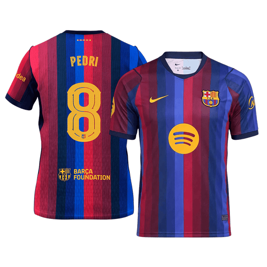 Camiseta PEDRI #8 Barcelona 2026/27 Primera Equipación - Versión Hincha