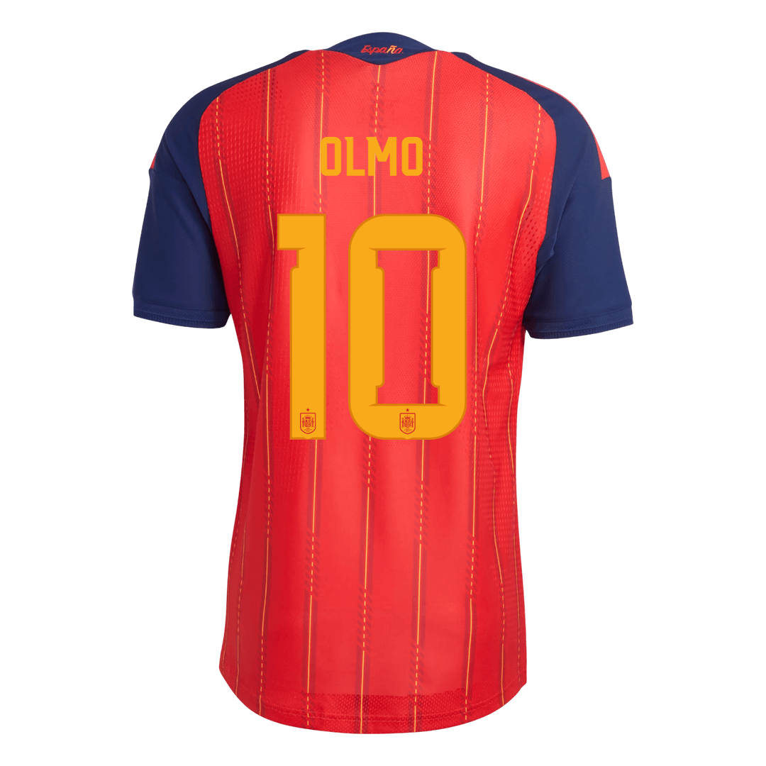 Camiseta Auténtica Olmo #10 España 2026 Primera Equipación Copa del Mundo - Versión Jugador - Vista 2