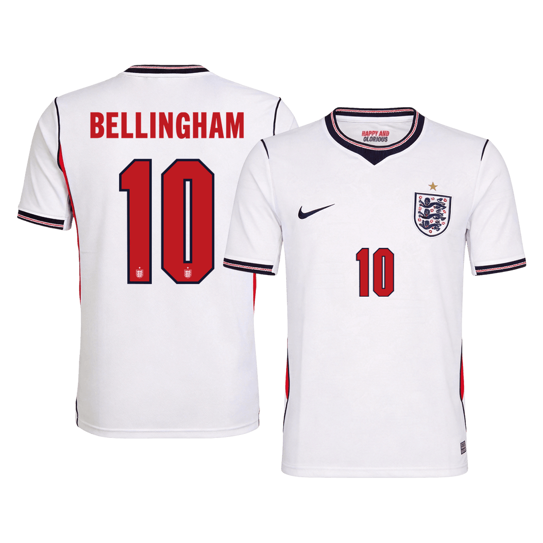 Camiseta Bellingham #10 Inglaterra 2026 Primera Equipación Copa del Mundo - Versión Hincha