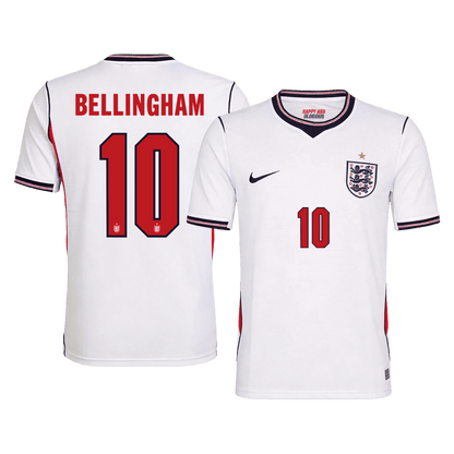 Camiseta Bellingham #10 Inglaterra 2026 Primera Equipación Copa del Mundo - Versión Hincha
