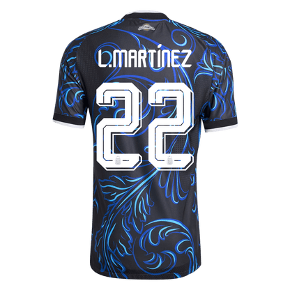 Camiseta Auténtica L. Martínez #22 Argentina 2026 Segunda Equipación Copa del Mundo - Versión Jugador - Vista 8