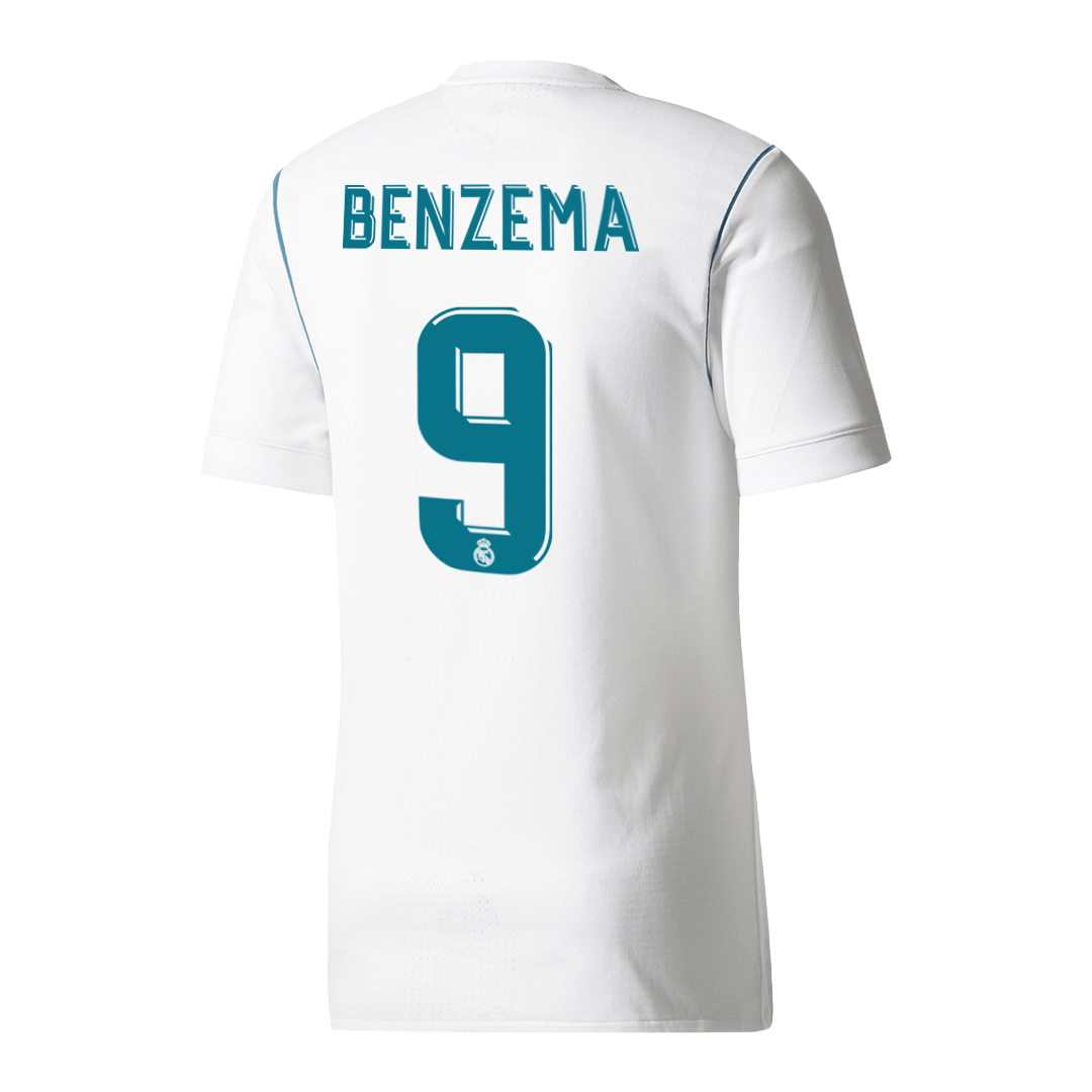 Camiseta Retro 2017/18 Benzema #9 Real Madrid Primera Equipación