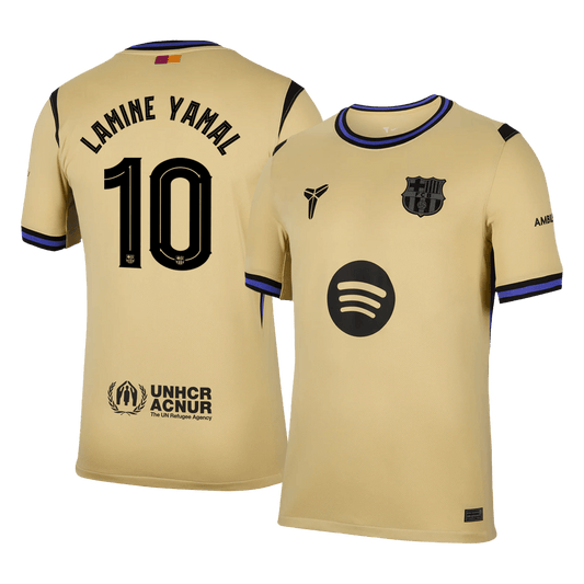 UCL Camiseta Lamine Yamal #10 Barcelona 2025/26 Segunda Equipación - Versión Hincha