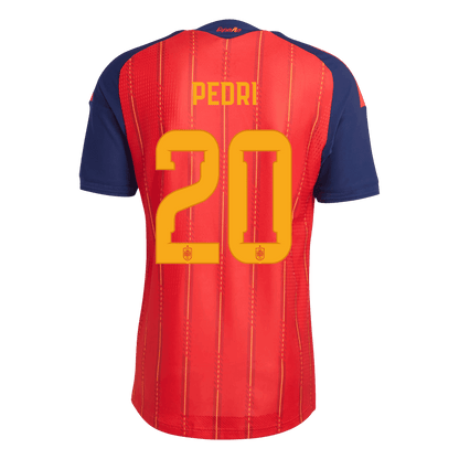 Camiseta Auténtica PEDRI #20 Spain 2026 Primera Equipación Copa del Mundo -Versión Jugador