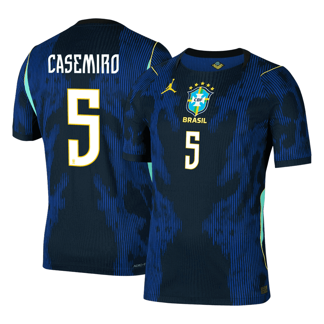 Camiseta Auténtica Casemiro #5 Brasil 2026 Segunda Equipación Copa del Mundo - Versión Jugador