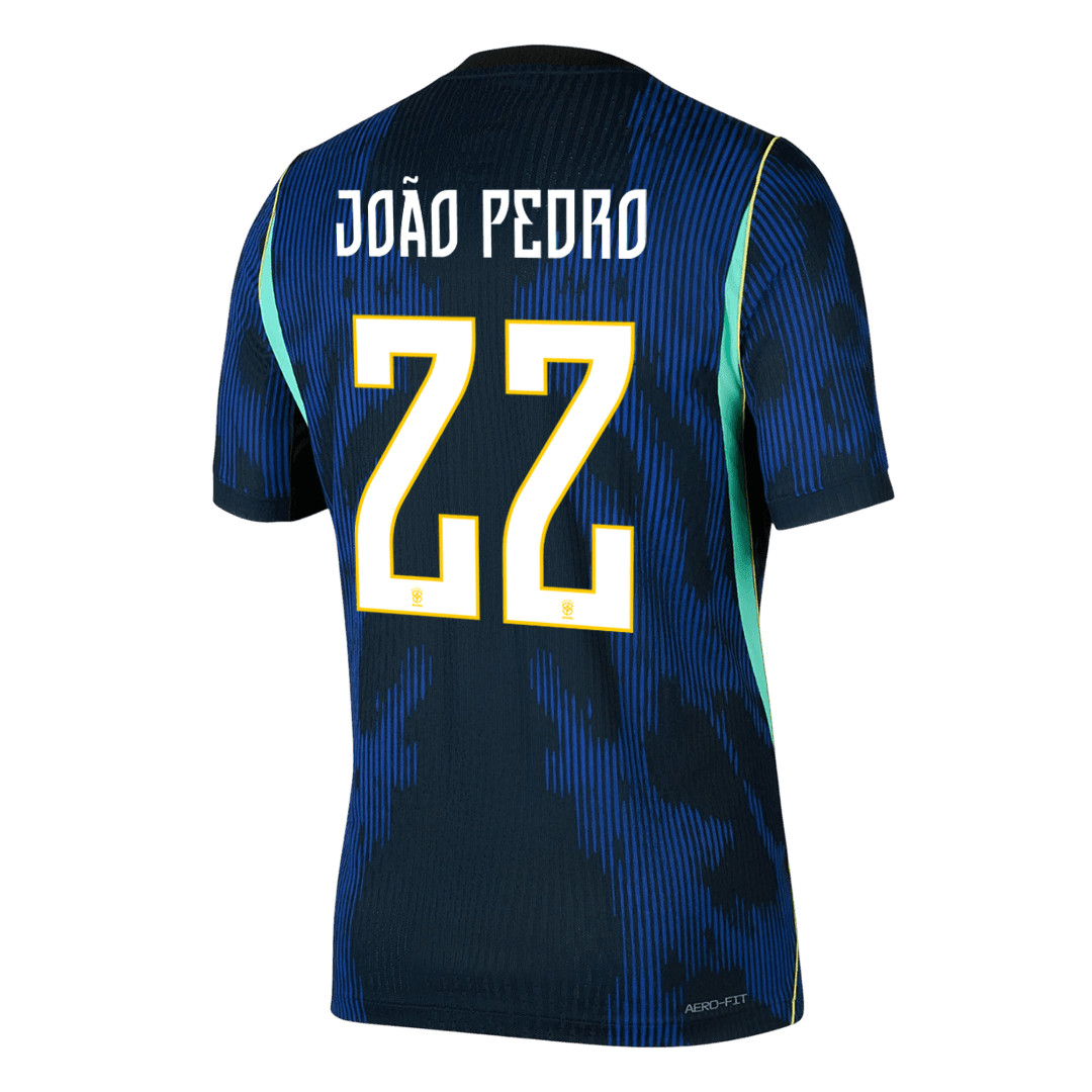 Camiseta Auténtica João Pedro #22 Brasil 2026 Segunda Equipación Copa del Mundo - Versión Jugador