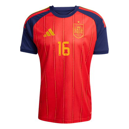 Camiseta Rodrigo #16 España 2026 Primera Equipación Copa del Mundo - Versión Hincha (Calidad Premium)