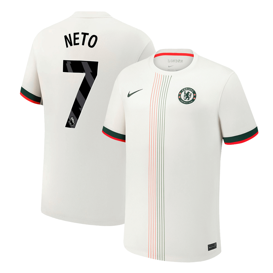 Camiseta Neto #7 Chelsea 2025/26 Segunda Equipación - Versión Hincha