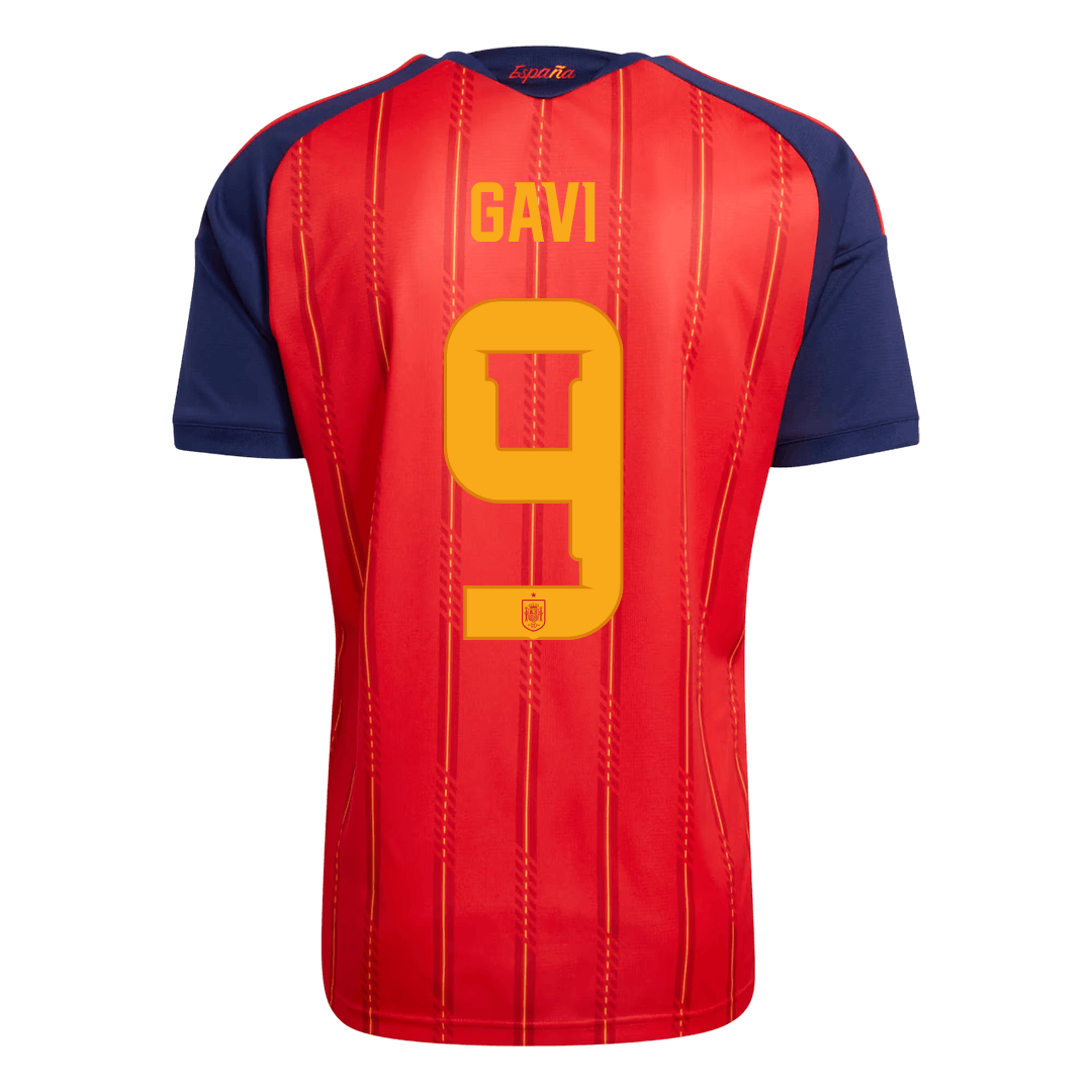 Camiseta Gavi #9 España 2026 Primera Equipación Copa del Mundo - Versión Hincha (Calidad Premium) - Vista 2