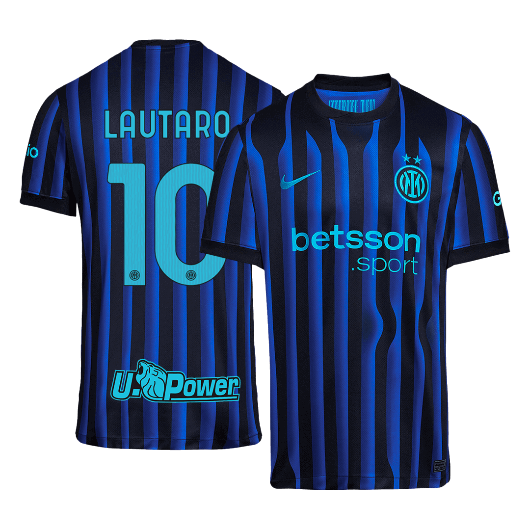 Camiseta Lautaro #10 Inter Milán 2025/26 Primera Equipación - Versión Hincha