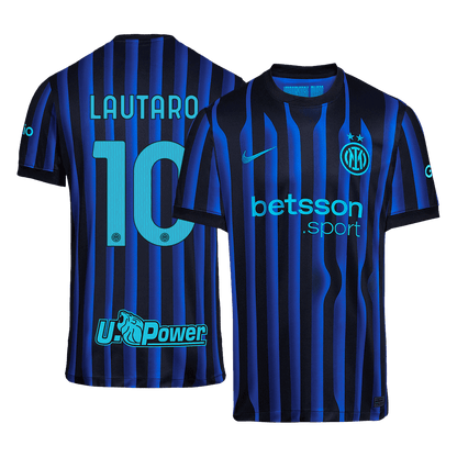 Camiseta Lautaro #10 Inter Milán 2025/26 Primera Equipación - Versión Hincha