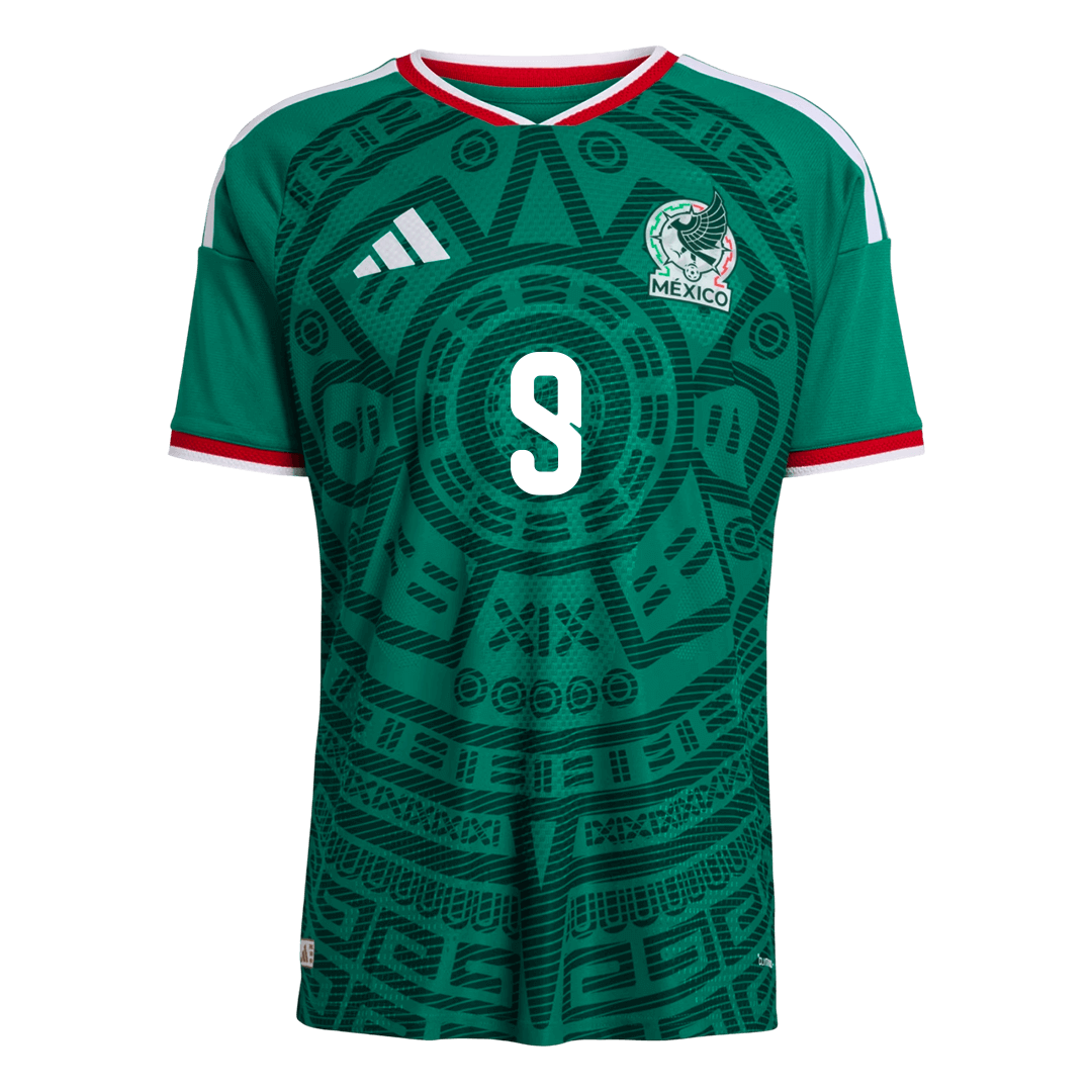 Camiseta Auténtica Raúl #9 México 2026 Primera Equipación Copa del Mundo - Versión Jugador - Vista 9