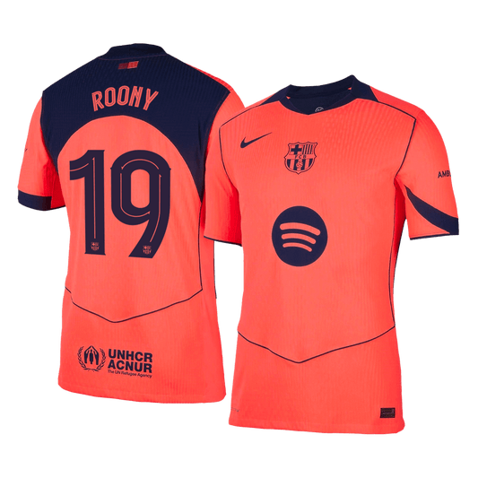 UCL Camiseta Auténtica Roony #19 Barcelona 2025/26 Tercera Equipación - Versión Jugador