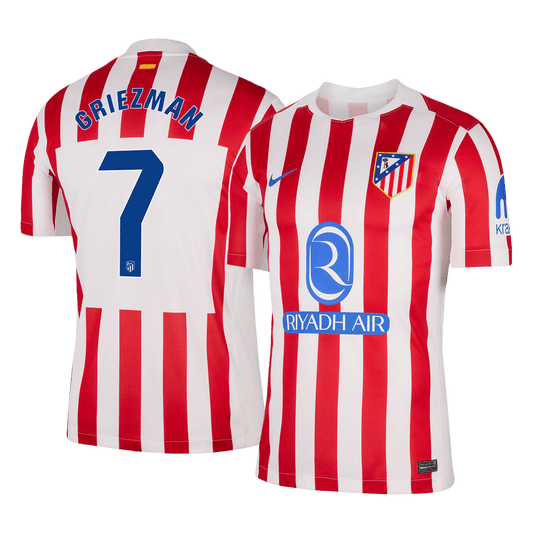 Camiseta Griezmann #7 Atletico Madrid 2025/26 Primera Equipación - Versión Hincha