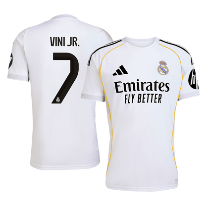 Camiseta Vini Jr. #7 Real Madrid 2025/26 Primera Equipación Hombre - Versión Hincha