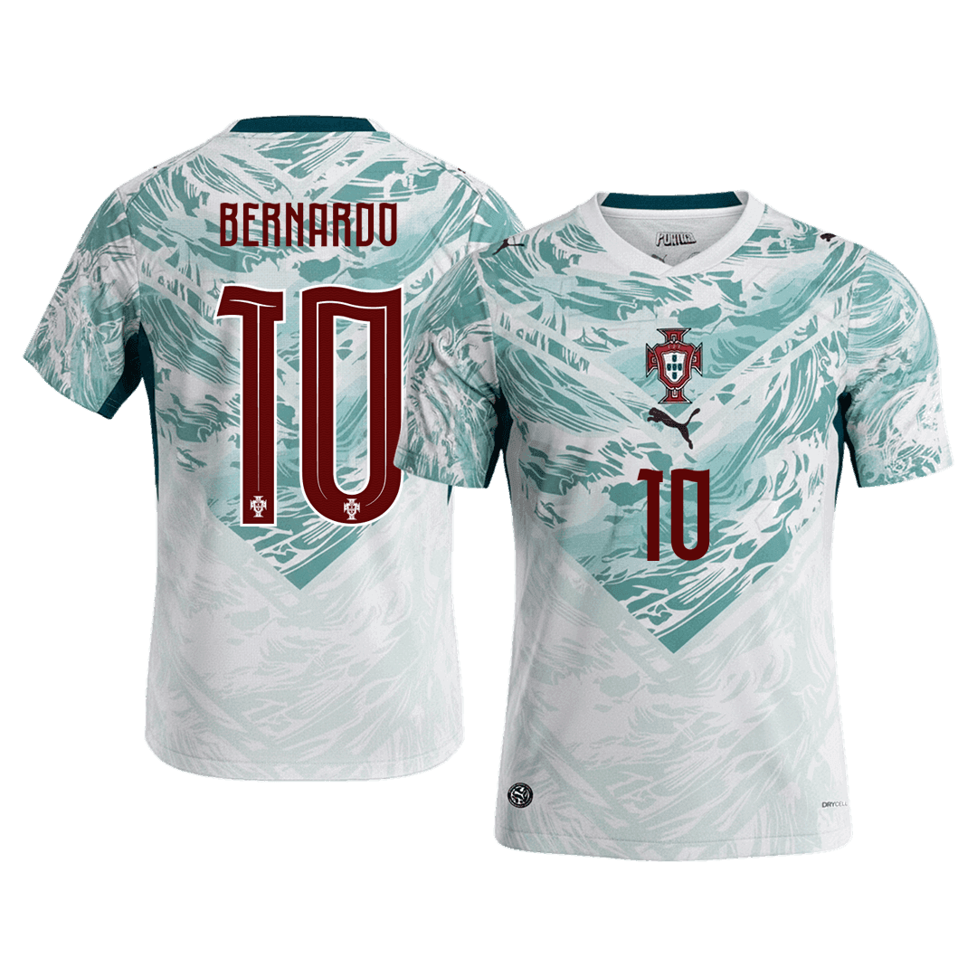 Camiseta Bernardo #10 Portugal 2026 Segunda Equipación Copa del Mundo - Versión Hincha