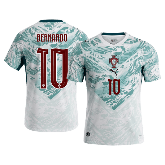 Camiseta Bernardo #10 Portugal 2026 Segunda Equipación Copa del Mundo - Versión Hincha
