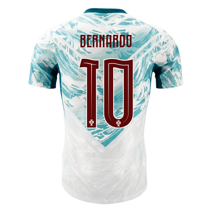 Camiseta Auténtica Bernardo #10 Portugal 2026 Segunda Equipación Copa del Mundo - Versión Jugador - Vista 8