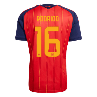 Camiseta Auténtica RODRIGO #16 Spain 2026 Primera Equipación Copa del Mundo -Versión Jugador