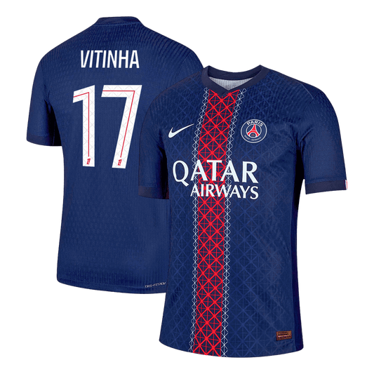 Camiseta Auténtica Vitinha #17 PSG 2025/26 Primera Equipación - Versión Jugador