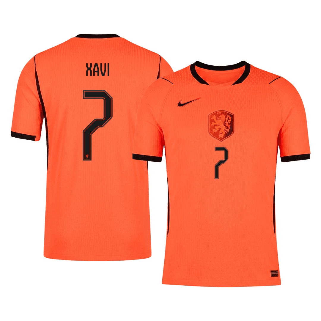 Camiseta Auténtica Xavi #7 Países Bajos 2026 Primera Equipación Copa del Mundo - Versión Jugador
