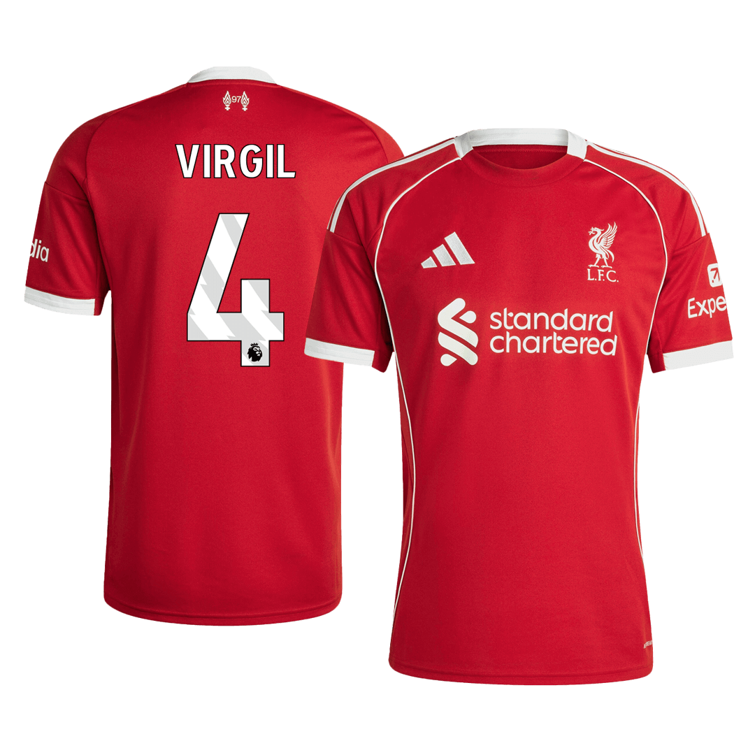 Camiseta Virgil #4 Liverpool 2025/26 Primera Equipación - Versión Hincha