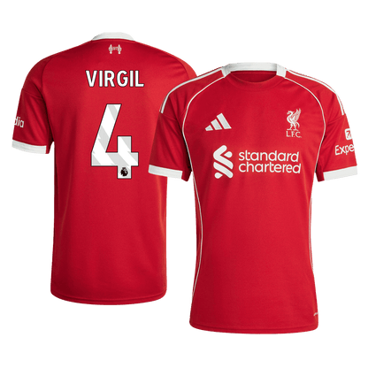 Camiseta Virgil #4 Liverpool 2025/26 Primera Equipación - Versión Hincha