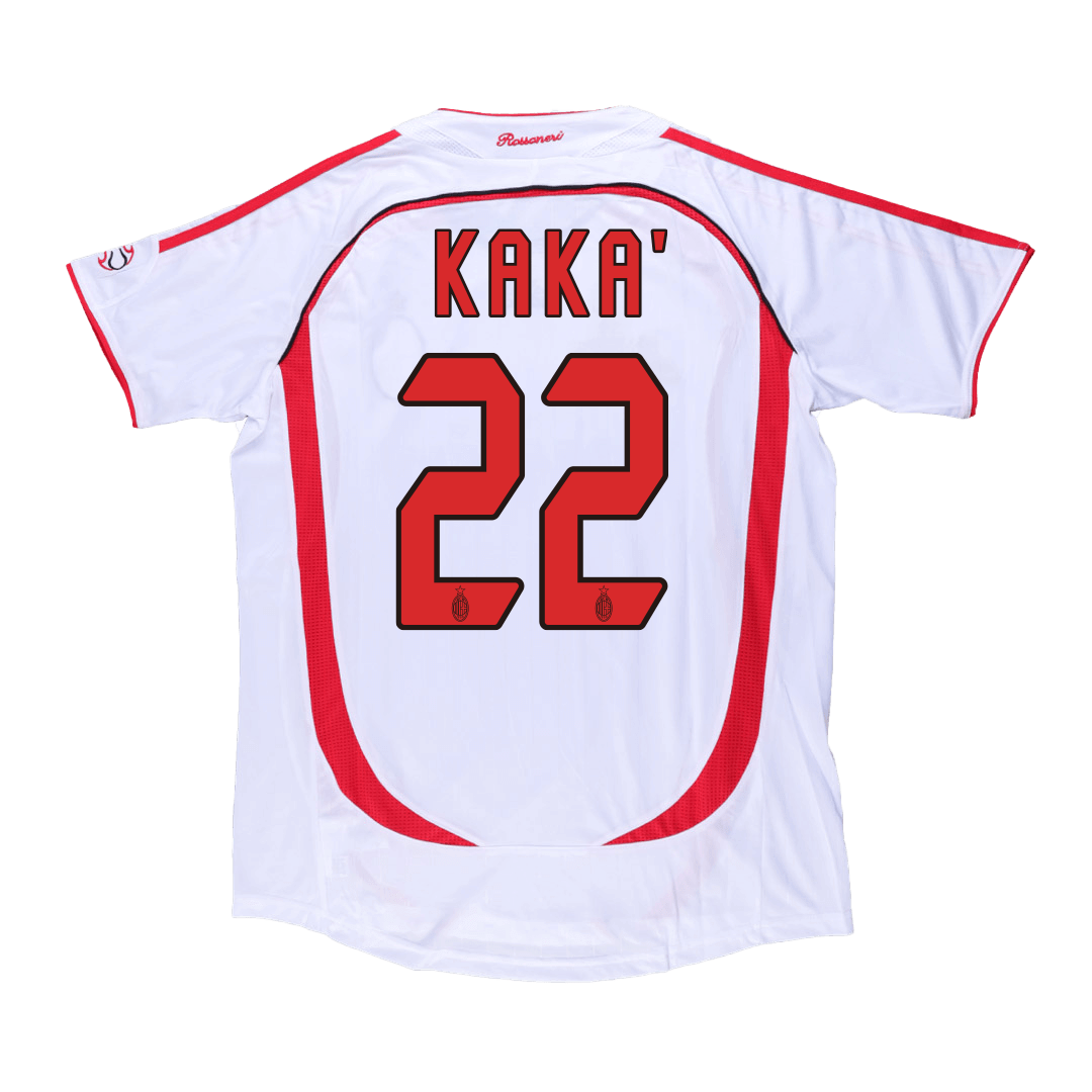 UCL Camiseta Retro 2006/07 Kaká #22 AC Milan Segunda Equipación