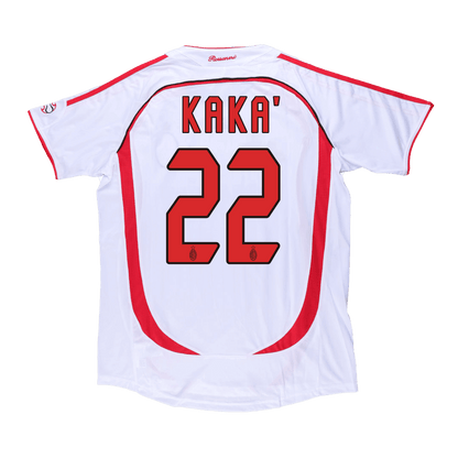 UCL Camiseta Retro 2006/07 Kaká #22 AC Milan Segunda Equipación