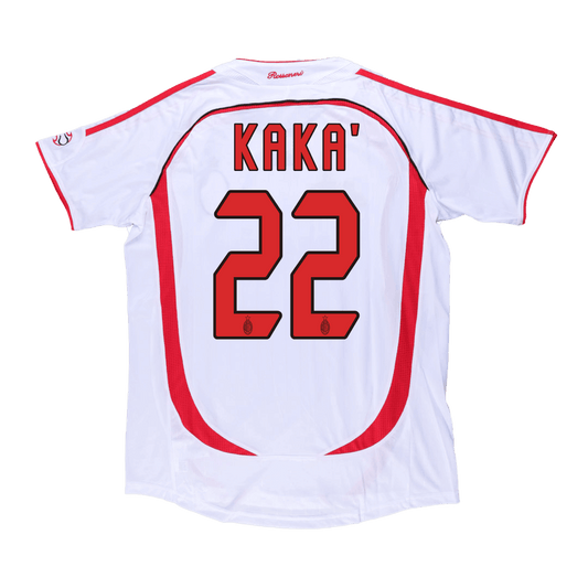 UCL Camiseta Retro 2006/07 Kaká #22 AC Milan Segunda Equipación