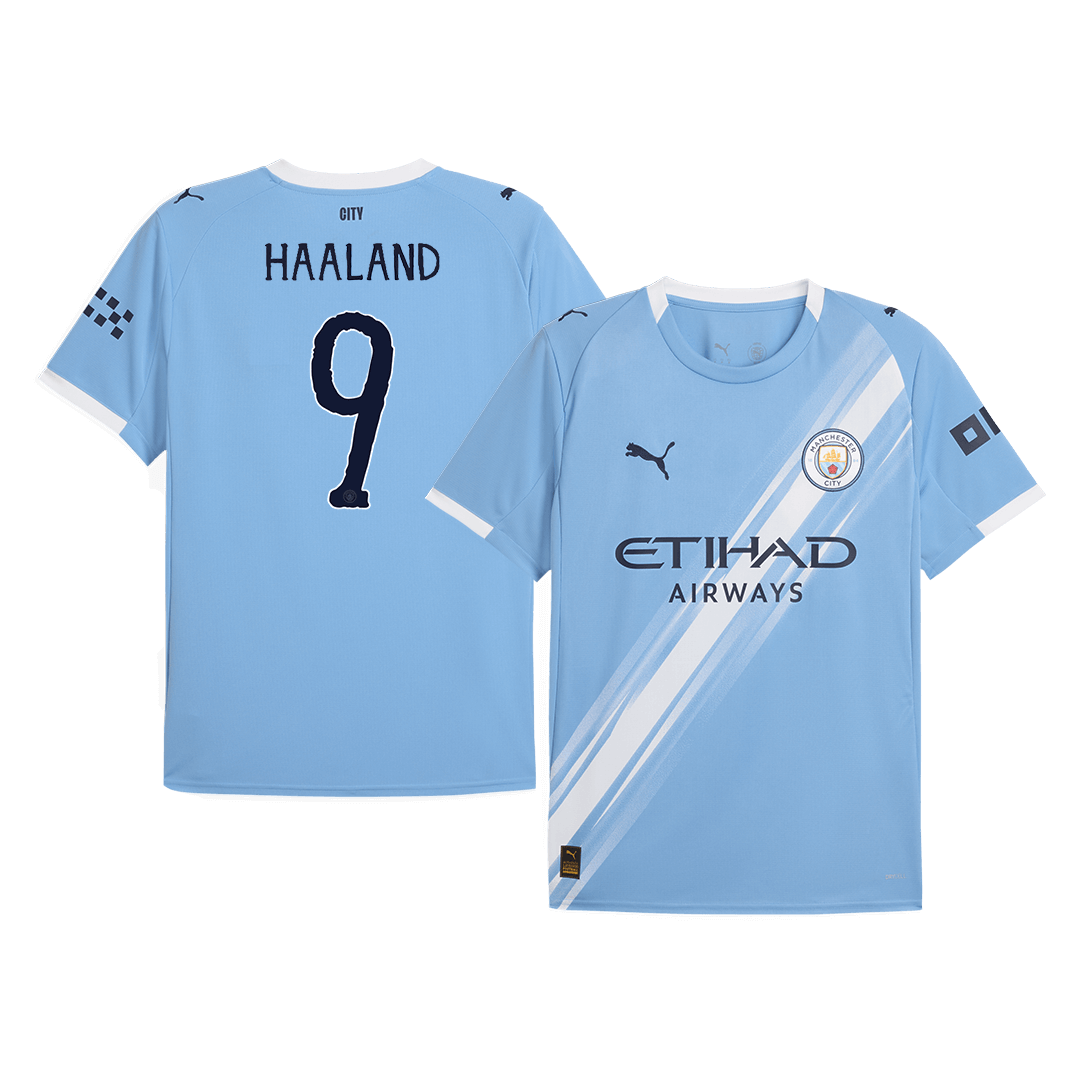Camiseta Haaland #9 Manchester City 2025/26 Copa Mundial de Clubes Primera Equipación Hombre - Versión Hincha (Calidad Premium)