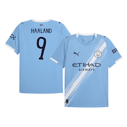 Camiseta Haaland #9 Manchester City 2025/26 Copa Mundial de Clubes Primera Equipación Hombre - Versión Hincha (Calidad Premium)