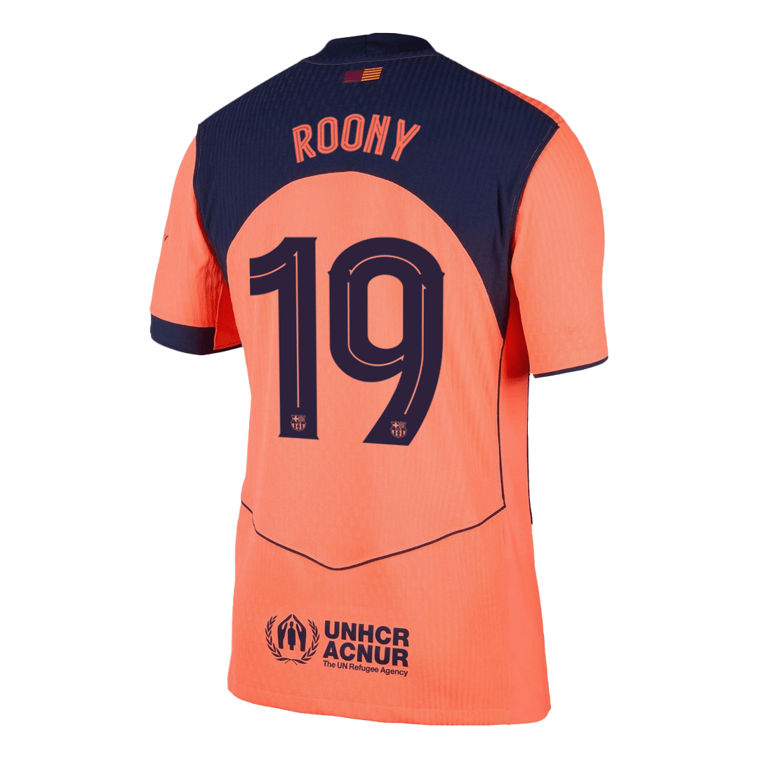 UCL Camiseta Auténtica Roony #19 Barcelona 2025/26 Tercera Equipación - Versión Jugador