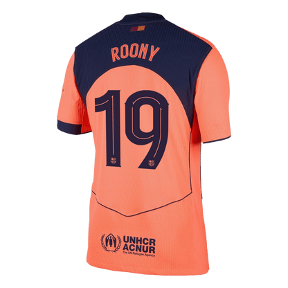 UCL Camiseta Auténtica Roony #19 Barcelona 2025/26 Tercera Equipación - Versión Jugador