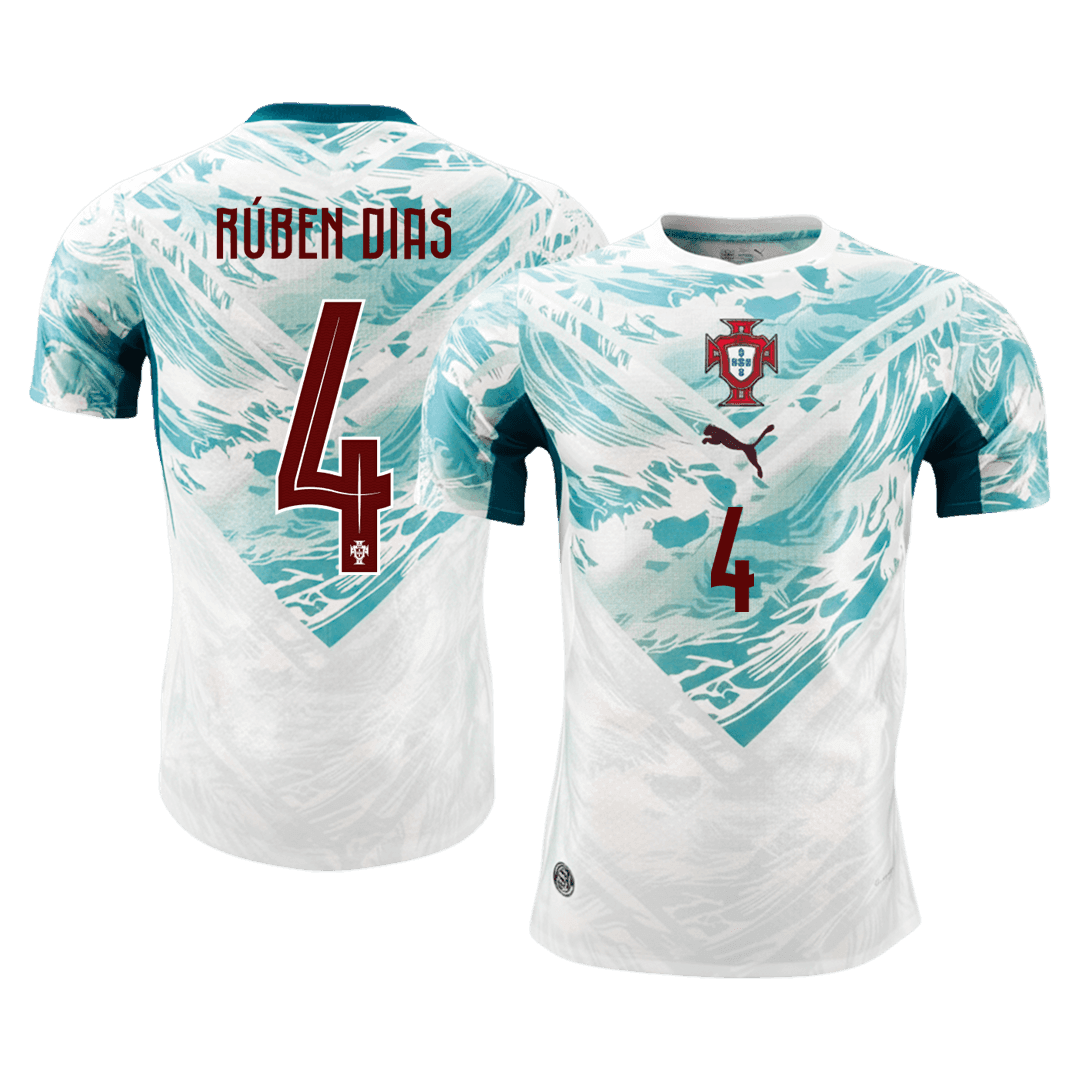 Camiseta Auténtica Rúben Dias #4 Portugal 2026 Segunda Equipación Copa del Mundo - Versión Jugador