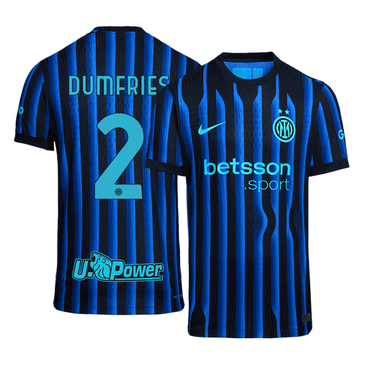 Camiseta Auténtica Dumfries #2 Inter Milan 2025/26 Primera Equipación - Versión Jugador