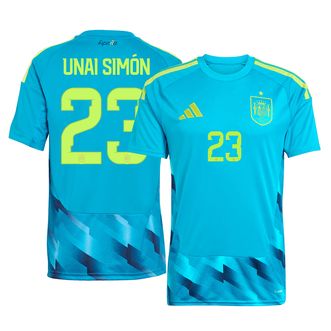 Camiseta UNAI SIMÓN #23 Spain 2026 Portero Copa del Mundo - Versión Hincha