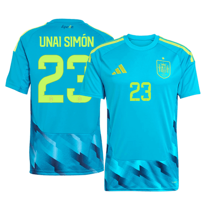 Camiseta UNAI SIMÓN #23 Spain 2026 Portero Copa del Mundo - Versión Hincha