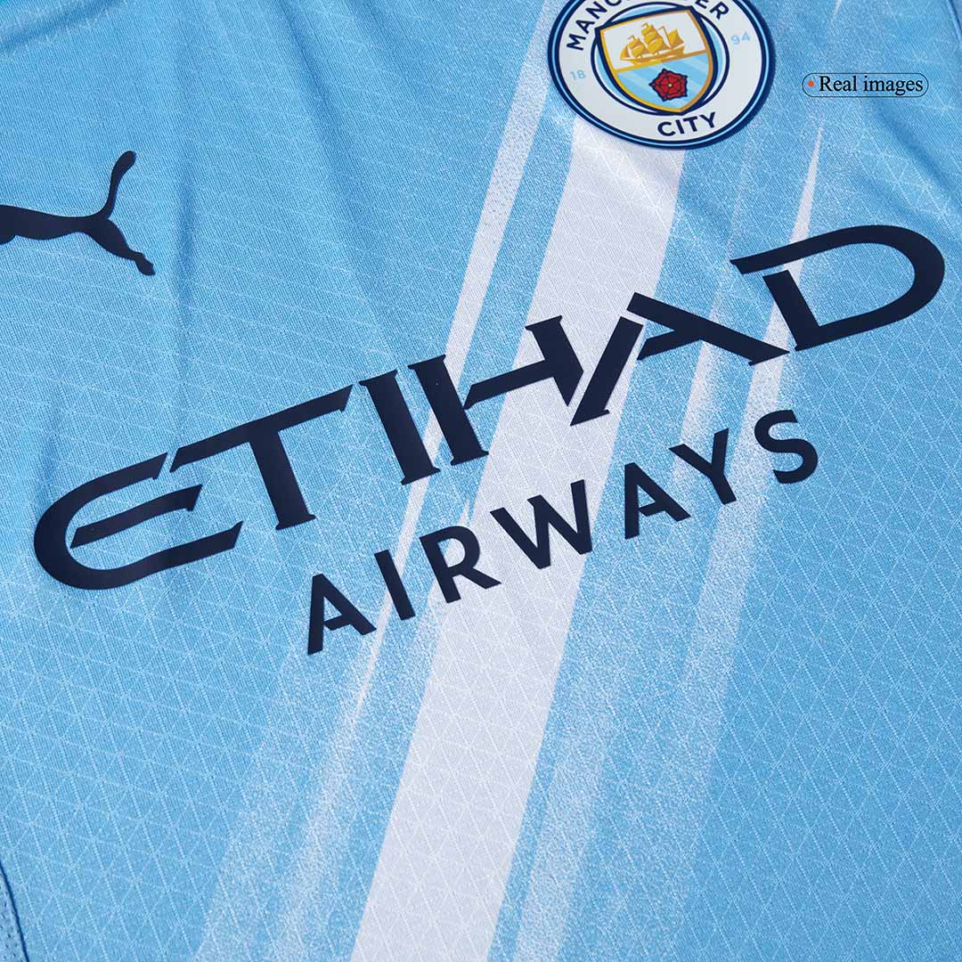 Camiseta Haaland #9 Manchester City 2025/26 Primera Equipación - Versión Jugador - Vista 6