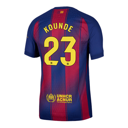 Camiseta Auténtica Kounde #23 Barcelona 2025/26 Primera Equipación - Versión Jugador - imagen 14