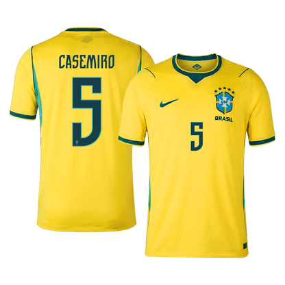 Camiseta Casemiro #5 Brasil 2026 Primera Equipación Copa del Mundo - Versión Hincha
