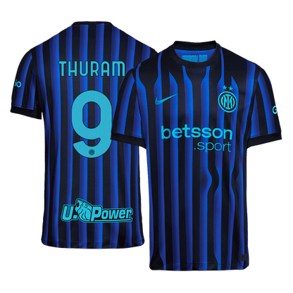 Camiseta Thuram #9 Inter Milan 2025/26 Primera Equipación - Versión Hincha